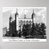 Der weiße Turm oder der Tower von London Poster (Vorne)