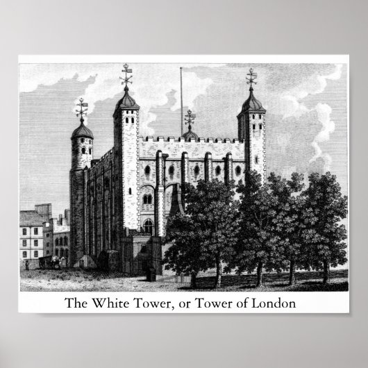 Der weiße Turm oder der Tower von London Poster (Vorne)