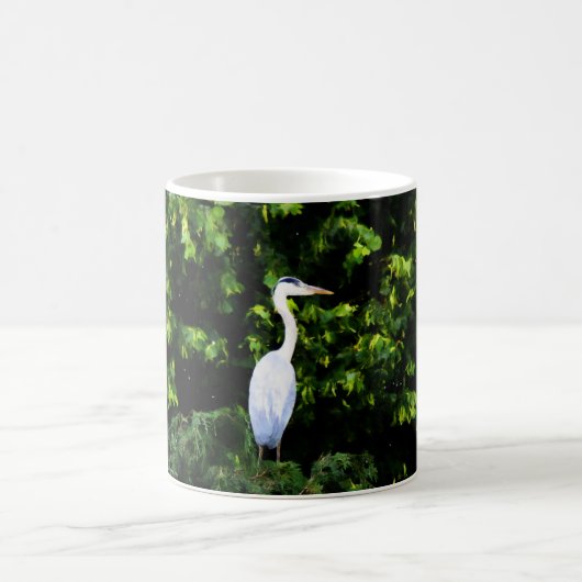 Der Weiße Vogel Becher Kaffeetasse (Mittel)