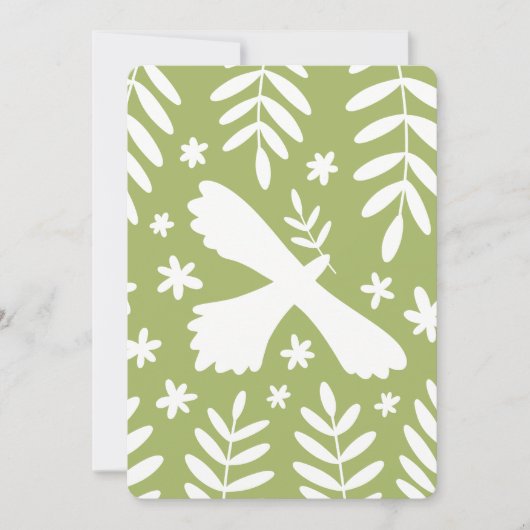 Der weiße Vogel Einladung (Vorderseite)