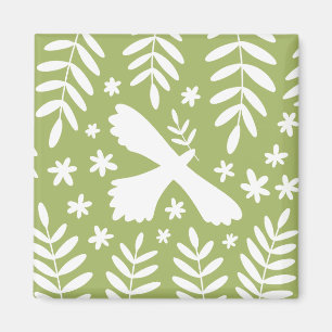 Der weiße Vogel Magnet