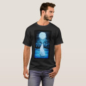 Der weiße Wolf geweckt T-Shirt (Vorne ganz)