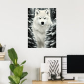 Der weiße Wolf Poster (Heimbüro)