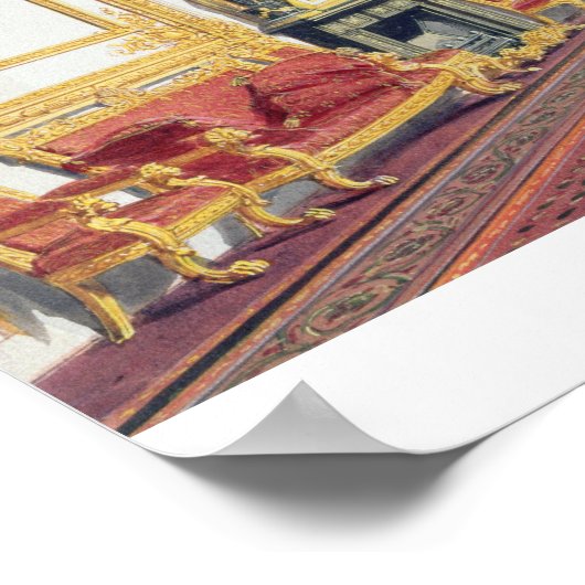 Der weiße Zeichnend Saal des Windsor Castle (Farbe Poster (Ecke)