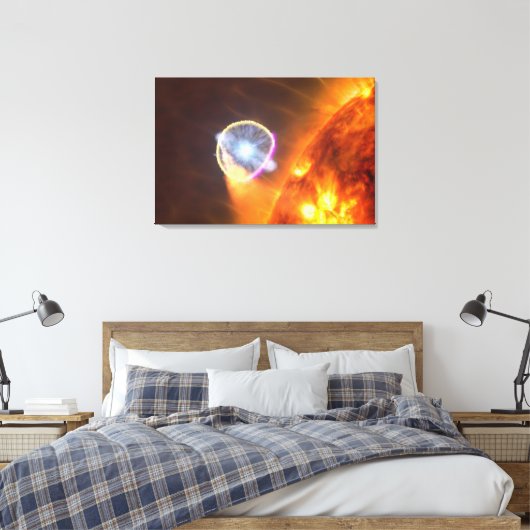 Der weiße Zwergstern in V407 Cygni Leinwanddruck (Insitu (Schlafzimmer))