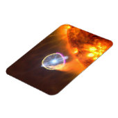 Der weiße Zwergstern in V407 Cygni Magnet (Linke Seite)