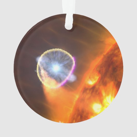 Der weiße Zwergstern in V407 Cygni Ornament (Rückseite)