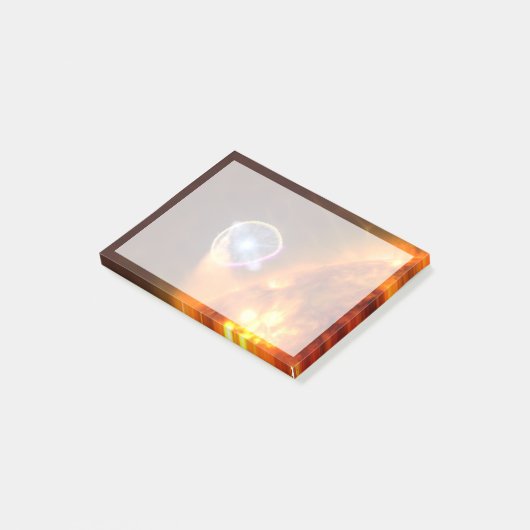 Der weiße Zwergstern in V407 Cygni Post-it Klebezettel (angewinkelt)