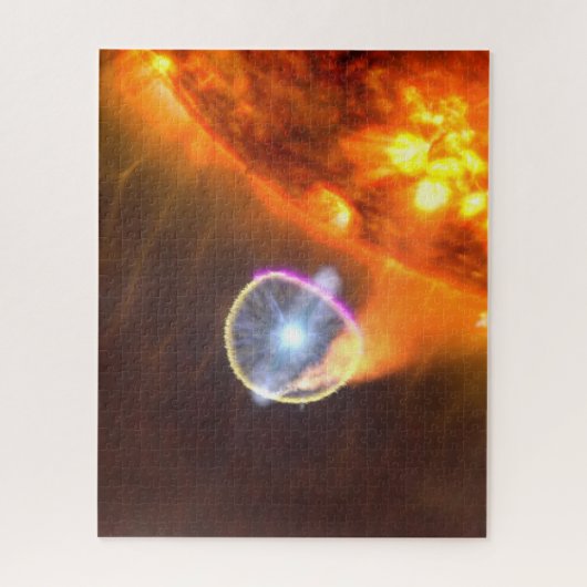 Der weiße Zwergstern in V407 Cygni Puzzle (Vertikal)