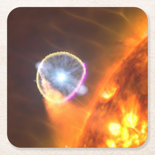 Der weiße Zwergstern in V407 Cygni Rechteckiger Pappuntersetzer (Vorderseite)