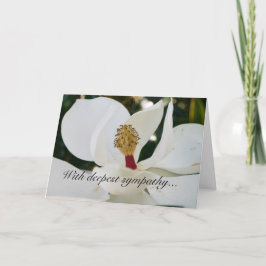 Der weißen Blumenkarten Magnolien-Blume des Karte