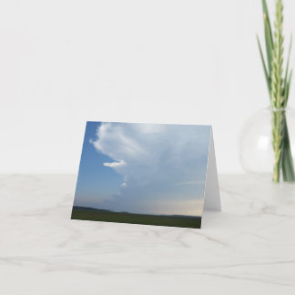 Der weitläufige Himmel, der mich in das Schöne hin Dankeskarte