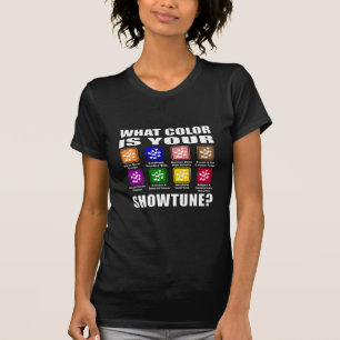 Der welche Farbe/dunkle T - Shirt Showtune Frauen