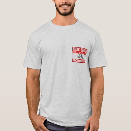 Der Wels-Köder-Seifen-T - Shirt des Rednecken (Vorderseite)