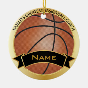 Der Welt bestster Name der Basketball-des Zug-  Keramik Ornament