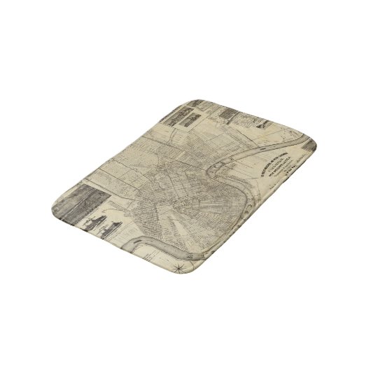 Der Welt industriell Badematte (Schrägansicht)