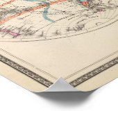 Der Weltatlas zeichnet sich durch Strömungen und P Poster (Ecke)