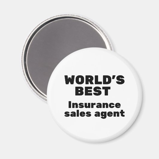 Der weltbeste Agent für Versicherungsverkäufe Magnet (Vorderseite/Rückseite)