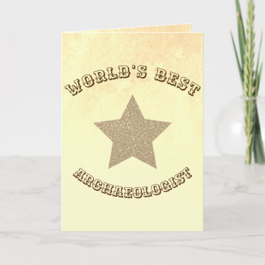 Der weltbeste Archäologe Golden Star Karte (Vorderseite)