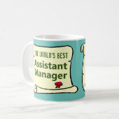 Der weltbeste Assistenzmanager. Kaffeetasse (Vorderseite Links)