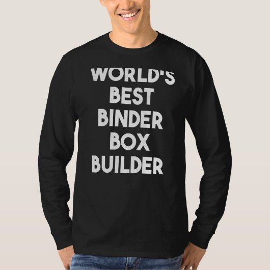 Der weltbeste Binder Box Builder T-Shirt (Vorderseite)