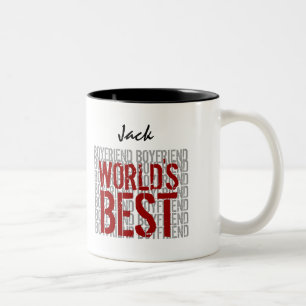 Der weltbeste BOYFRIEND-Individuelle Name B29G Zweifarbige Tasse