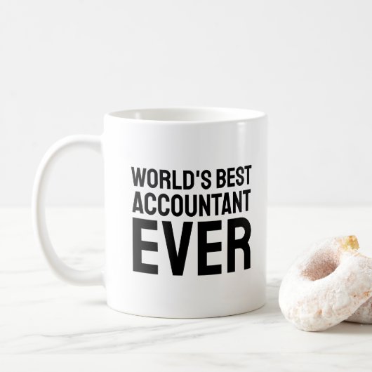 Der weltbeste Buchhalter aller Zeiten | Funny Kaffeetasse (Mit Donut)