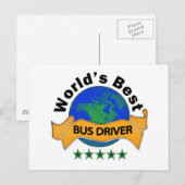 Der weltbeste Busfahrer Postkarte (Vorne/Hinten)