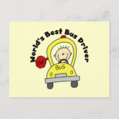 Der weltbeste Busfahrer Postkarte (Vorderseite)