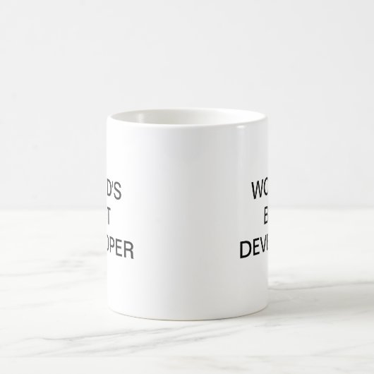 Der weltbeste Entwickler Kaffeetasse (Mittel)