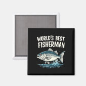 Der weltbeste Fischereienthusiast Magnet (Vorderseite/Rückseite)