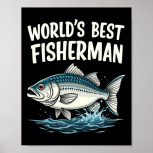 Der weltbeste Fischereienthusiast Poster