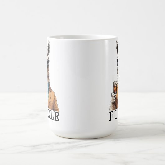 Der weltbeste funktionelle Onkel-Lama Kaffeetasse (Mittel)
