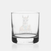 Der weltbeste funktionelle Onkel-Lama Whiskyglas (Rückseite)