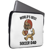 Der weltbeste Fußball-Vater - Mops Laptopschutzhülle (Vorne Rechts)