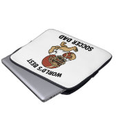 Der weltbeste Fußball-Vater - Mops Laptopschutzhülle (Vorne Knopf)