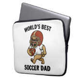 Der weltbeste Fußball-Vater - Mops Laptopschutzhülle (Vorderseite Links)