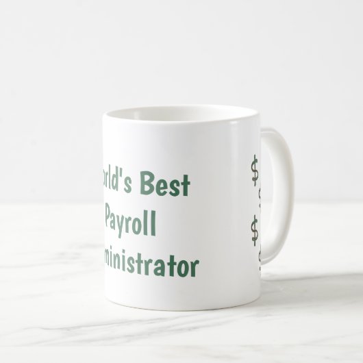Der weltbeste Gehaltsverwalter Kaffeetasse (VorderseiteRechts)