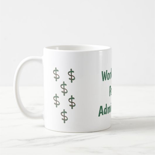 Der weltbeste Gehaltsverwalter Kaffeetasse (Links)