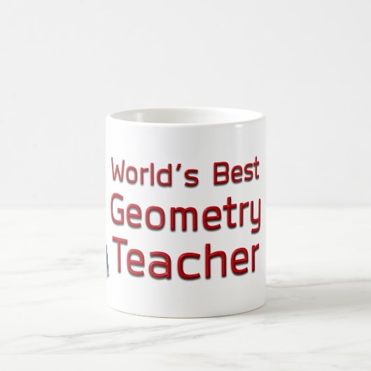 Der weltbeste Geometry-Lehrer mit 3D-Formen Kaffeetasse (Mittel)