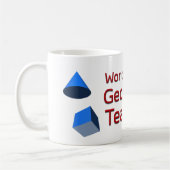 Der weltbeste Geometry-Lehrer mit 3D-Formen Kaffeetasse (Links)