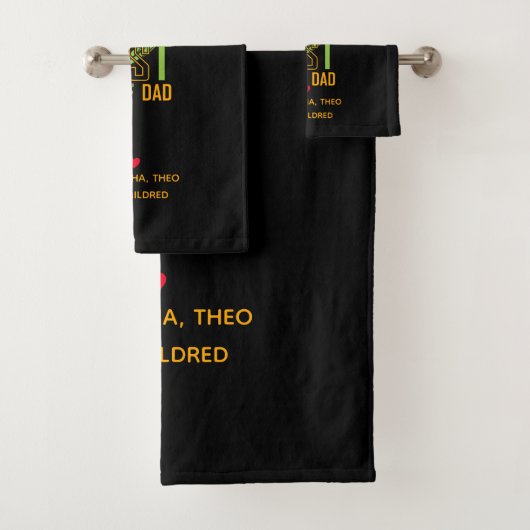 Der weltbeste Golf Vater - Funny & Thoughtful Gift Badhandtuch Set (Insitu)