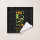 Der weltbeste Golf Vater - Funny & Thoughtful Gift Badhandtuch Set (Waschlappen)