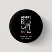 Der weltbeste Golf Vater - Funny & Thoughtful Gift Button (Vorderseite)