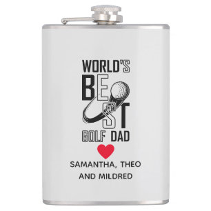 Der weltbeste Golf Vater - Funny & Thoughtful Gift Flachmann