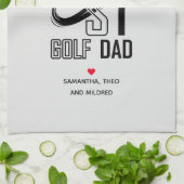Der weltbeste Golf Vater - Funny & Thoughtful Gift Geschirrtuch (Gefaltet)