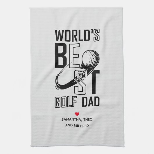 Der weltbeste Golf Vater - Funny & Thoughtful Gift Geschirrtuch (Vertikal)