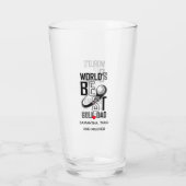 Der weltbeste Golf Vater - Funny & Thoughtful Gift Glas (Rückseite)
