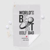 Der weltbeste Golf Vater - Funny & Thoughtful Gift Golfhandtuch (Insitu)