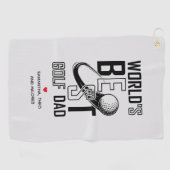 Der weltbeste Golf Vater - Funny & Thoughtful Gift Golfhandtuch (Horizontal)